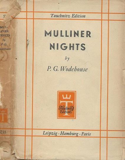 Mulliner Night - Pelham G. Wodehouse - copertina