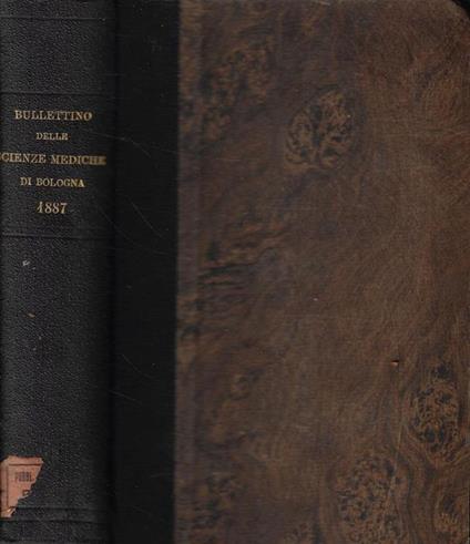 Bullettino delle Scienze Mediche Anno 1887 - copertina