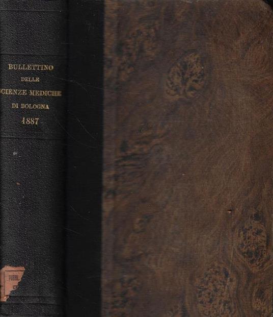 Bullettino delle Scienze Mediche Anno 1887 - copertina