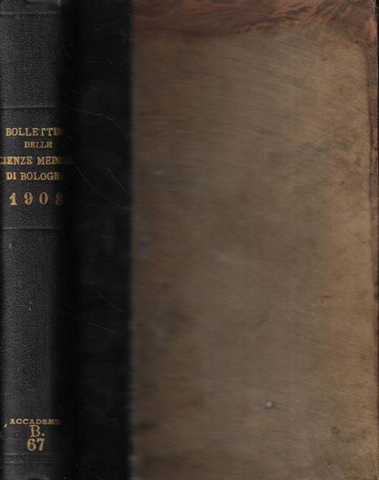 Bullettino delle Scienze Mediche Anno 1908 - copertina