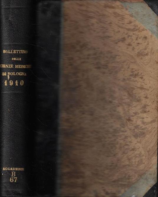 Bullettino delle Scienze Mediche Anno 1910 - copertina