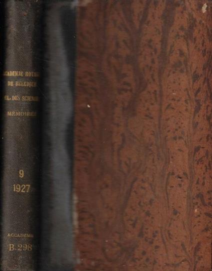 Classe des Lettres et des Sciences Morales et Politiques Tomo IX - copertina