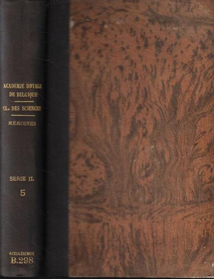 Classe des Lettres et des Sciences Morales et Politiques Tomo V - copertina