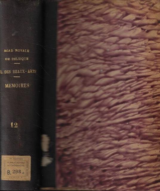 Classe des Beaux-Arts Tomo XII - copertina
