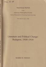 Literature and Political Change: Budapest, 1908-1918