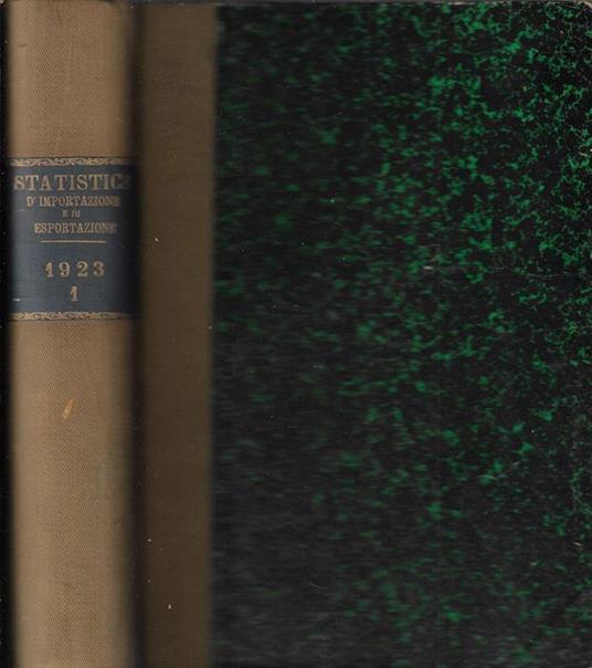 Statistica del commercio speciale di importazione e di esportazione gennaio-settembre anno 1923 - copertina