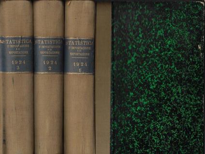 Statistica del commercio speciale di importazione e di esportazione anno 1924 - copertina