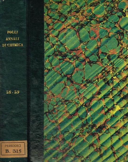 Annali di chimica applicata alla medicina. Vol.XXXVIII, XXXIX, serie 3, 1864 - Giovanni Poli - copertina