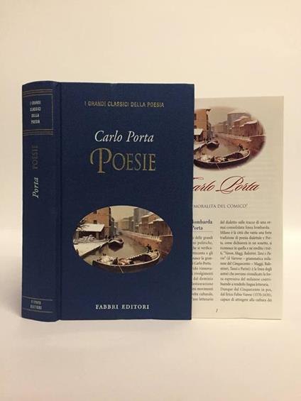 Poesie - Carlo Porta - copertina