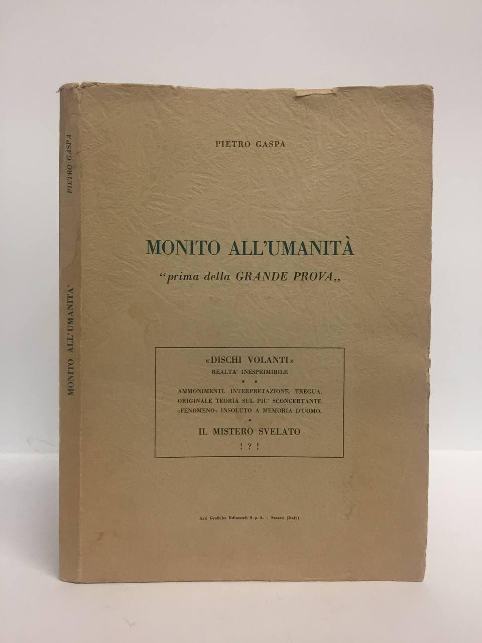 Monito all'umanita prima della grande prova