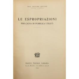 Le espropriazioni per causa di pubblica utilità - copertina