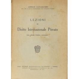 Lezioni diritto internazionale privato - copertina