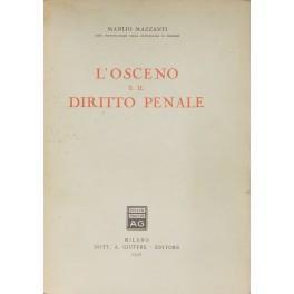 L' osceno e il diritto penale - copertina