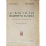 Lo Stato e il suo ordinamento giuridico. (Istituzioni di diritto pubblico)