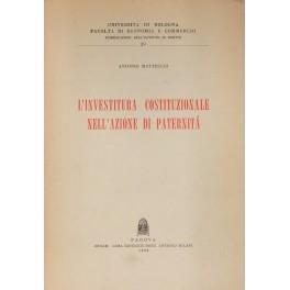 L' investitura costituzionale nell'azione di paternità - Antonio Matteucci - copertina