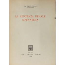 La sentenza penale straniera - copertina