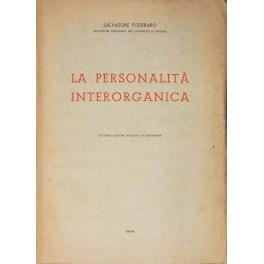 La personalità interorganica - Salvatore Foderaro - copertina