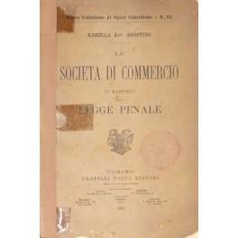 Le società di commercio in rapporto alla legge penale - Agostino Ramelli - copertina