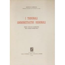 I tribunali amministrativi regionali. Prime note di commento alla legge istitutiva - copertina