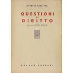 Questioni di diritto. Con note di Enrico Altavilla
