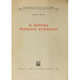 Il sistema federale austriaco - Paolo Petta - copertina