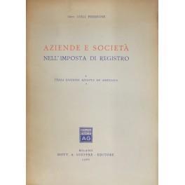 Aziende e società nell'imposta di registro - Luigi Perrone - copertina