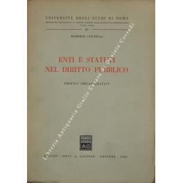 Enti e statuti nel diritto pubblico. Profili organizzativi - Roberto Cortelli - copertina