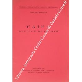 Caifa. Giudice di Cristo - copertina