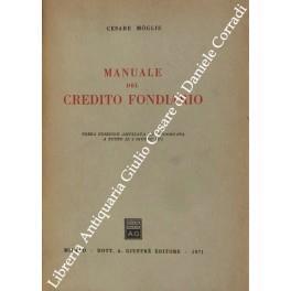 Manuale del credito fondiario - Cesare Moglie - copertina