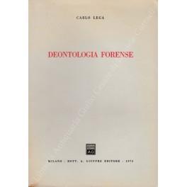 Deontologia forense - Carlo Lega - copertina