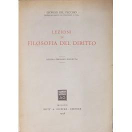 Lezioni di filosofia del diritto - Giorgio Del Vecchio - copertina