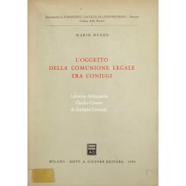 L' oggetto della comunione legale tra coniugi - Mario Nuzzo - copertina