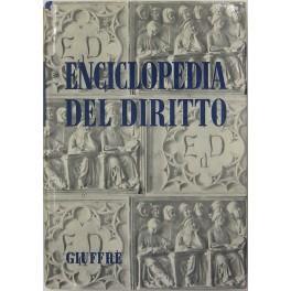 Enciclopedia del diritto. Vol. I - Ab-Ale. Diretta da Francesco Calasso poi (dal 1966) da Costantino Mortati e Salvatore Pugliatti poi anche (dal 1978) da Francesco Santoro-Passarelli - copertina
