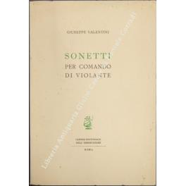 Sonetti per comando di Violante - Giuseppe Valentini - copertina