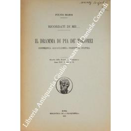 Il dramma di Pia dè Tolomei. Ricordati di me... Conferenza all'Accademia Forense di cultura - copertina