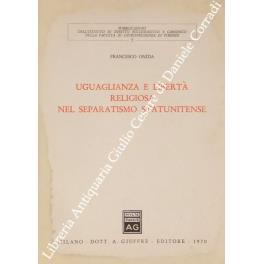 Uguaglianza e libertà religiosa nel separatismo statunitense - Francesco Onida - copertina