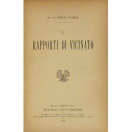 I rapporti di vicinato - copertina