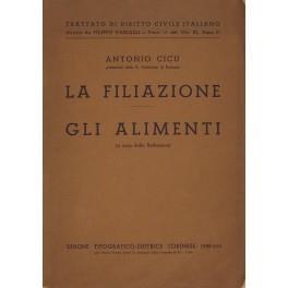 La filiazione. Gli alimenti (a cura della Redazione) - Antonio Cicu - copertina
