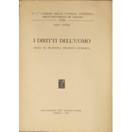 I diritti dell'uomo. Saggi di filosofia politico-giuridica - Dino Pasini - copertina