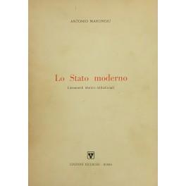 Lo Stato moderno. Lineamenti storico-istituzionali - Antonio Marongiu - copertina