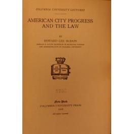 American city progress and the law - copertina