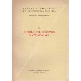 Il dolo nel consenso matrimoniale - copertina