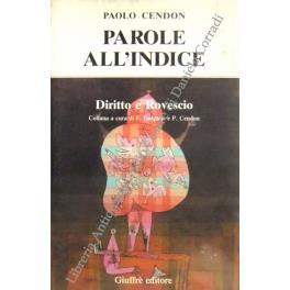 Parole all'indice - Paolo Cendon - copertina