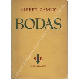 Bodas - Albert Camus - copertina