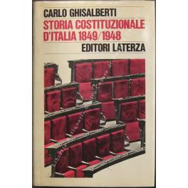 Storia costituzionale d'Italia 1849-1948 - Carlo Ghisalberti - copertina
