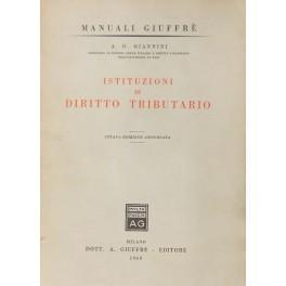 Istituzioni di diritto tributario - copertina