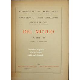 Del mutuo. Art. 1813-1822 - Michele Fragali - copertina