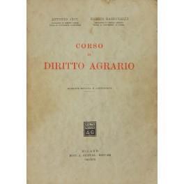 Corso di diritto agrario - Antonio Cicu - copertina