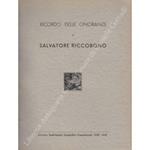 Ricordo delle onoranze a Salvatore Riccobono dalla R. Università di Palermo il 28 novembre 1936