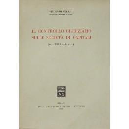 Il controllo giudiziario sulle società di capitali (art. 2409 cod. civ.) - Vincenzo Cerami - copertina